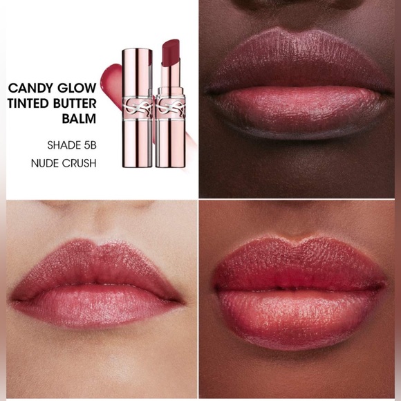 YSL Candy Glow Tinted Butter Balm- 5B Nude Crush - Picture 2 of 8